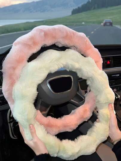 1 st plyschrattskydd, ny vinterfluffig bildekor halkfri varm universalrattskydd