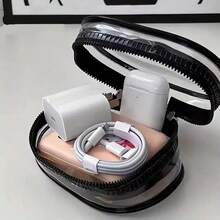 Cute Clear Organizer Keychain Bag For Earbuds And Charging Cable - Nhiều màu - Xem 5