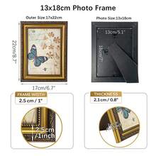 Moldura vintage estilo europeu, design barroco retrô, pode ser colocada sobre a mesa ou pendurada na parede, tamanhos 4x6, 5x7 e 8x10, decoração antiga para casa, decoração de Natal, presente de casamento, decoração clássica elegante, moldura de galeria vintage, exibição de fotos com charme rústico - Ouro Antigo - Ver 15