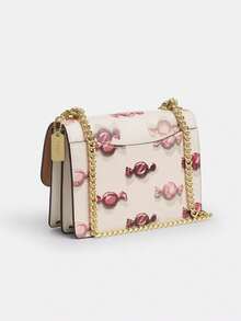 Coach 18 estilos Bolso bandolera de mujer con diseño de caramelos lindos, bolso de mano pequeño con correa de hombro ajustable - blanquecino - Ver 11