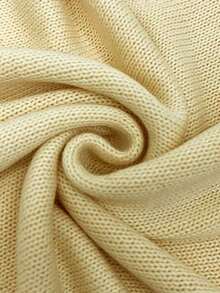 Mejors Women's Solid Color Round Neck Casual Versatile Daily Wear Sweater, Yellow - Yellow - View 10