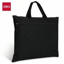 DELI Oxford Cloth Business Briefcase, Double Layer Document Bag For Men And Women, Professional Work Tote For Office Supplies, Papers And Everyday Commuting, Practical Carry Bag For Business Meetings, Travel And Daily Use - Rectangle - View 9