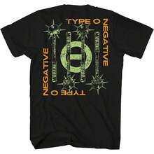 Unisex S-5XL Cotton Graphic T-Shirt Type O Negative Men's "I Don't Want To Be Myself" Fluorescent T-Shirt Black Small Size |   Officially Licensed Product |   .ComCasual Short Sleeve Tee For Men And Women  Gender Neutral Streetwear Short Sleeve Shirt Funny Cartoon Y2K T-Shirt - 黑色 - 查看 3