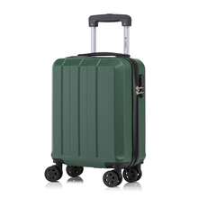 YONSLY Suitcase 16/20/24/28 Inches With 4 Wheels 360° Combination Lock Mesh Pocket Soft Rubber Handle Lightweight Large Travel Suitcase For Vacation - 深綠 - 查看 10