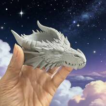 3D Printed Gothic Dark Style Dragon Head Shaped Jewelry Tray, Suitable For Dark Style Home Decor, Birthday Gift, Holiday Gift, Ashtray, Decorative Storage Box - Multicolor - View 8