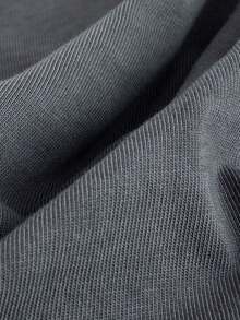 FRACTYR Men's Summer Casual Street Fashion Gold Foil Eagle & Freedom Text Reversible Design Loose Fit Printed Round Neck Short Sleeve T-Shirt - Dark Grey - View 9