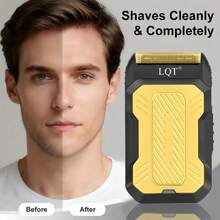 LQT Portable Electric Shaver, Multi-Function Men's Beard Trimmer - Shaving, Hair Removal, Sideburn Trimming, Mini Lightweight, USB-C Charging, Convenient For Home And Travel Use, Ideal Holiday Gift, Father's Day Gift. - Multicolor/A - View 6
