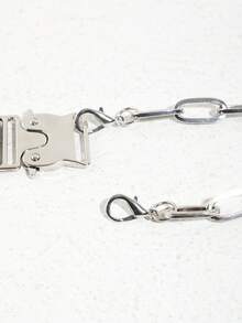 1pc Women's Dark Cross Pendant Necklace, Punk Style Chain Choker, Suitable For Sweet & Spicy Fashion - Black - View 5