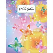 Photo Album: Album Large Photo Albums with Writing Space Memo Extra Large Capacity Picture Album Family Baby Wedding Travel Photo Book 120 Pages Butterflys Cover by Eckehard Blank - como en la foto - Ver 1