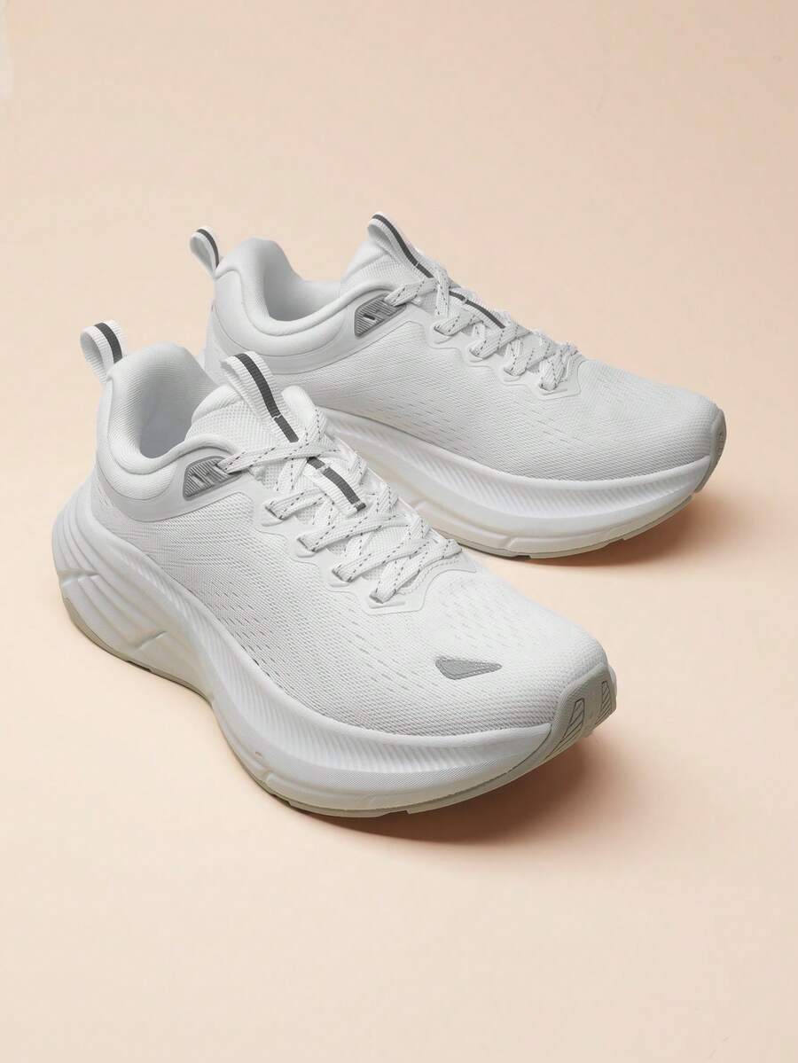 Zapatos cómodos de mujer para caminar con amortiguación ActiveBreeze, zapatillas antideslizantes para correr y tenis. Zapatos deportivos transpirables para entrenamientos en el gimnasio - Blanco - Ver 1