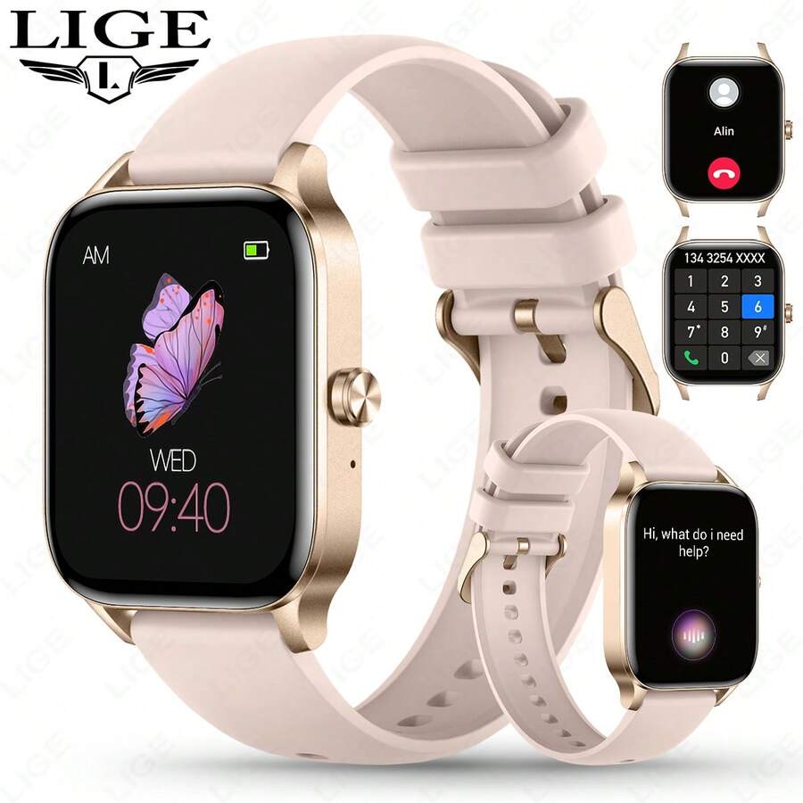 LIGE New Smart Watch With Over 100 Sports Modes, Waterproof And Dustproof, Features Period Reminder, Alarm, Sports Timing, Weather Forecast, Sports Tracking, Photo Timer And More. Fashionable Multi-Function Outdoor Smart Watch Suitable For Men And Women - View 1