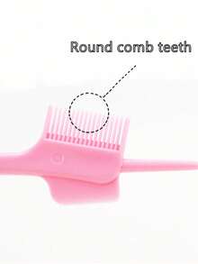1pc Double-Sided Edge Control Brush, 3-In-1 Styling Tool For Smoothing Flyaways And Eyebrows, Professional Hair Edge Brush, Suitable For Natural Hairstyles, Women & Girls Anti-Frizz Grooming Set, Daily Use, Hair Styling Tools, Hair Care Products, Travel - View 7