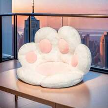 1个加厚熊掌形坐垫，一体式椅子卧室沙发脚凳，带腰部支撑靠背 - 1PC - 查看 2