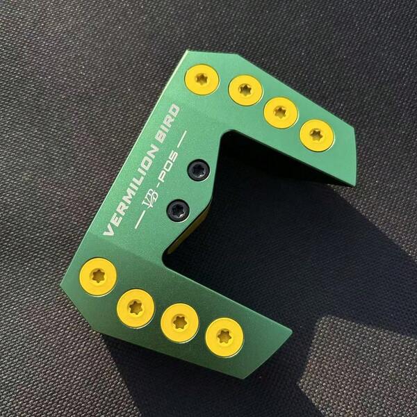  Vermilion Bird Limited Edition Golf Putter Head, Vintage Green Ox Horn Pattern, Aluminum Alloy Material, High-End Appearance And Excellent Feel