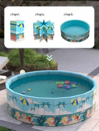 Piscina plegable inflable para el hogar, piscina de natación interior y exterior, adecuada para actividades y reuniones familiares.