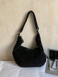 2026新款时尚女士单肩包，独特个性化斜挎包，百搭时尚设计 - 黑色 - 查看 11