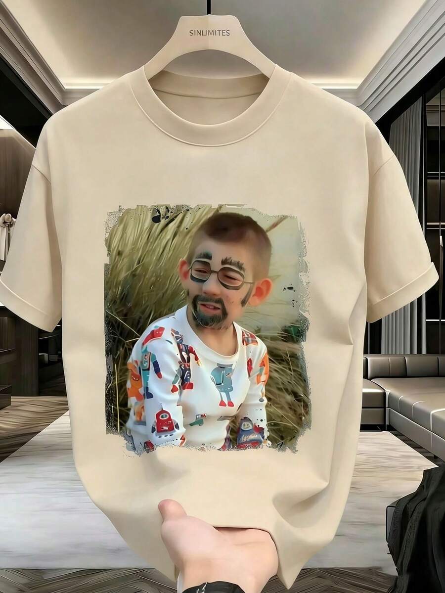Men T-Shirts - Apricot - View 1