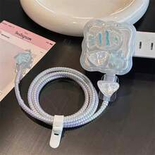 Cute Fish 35W Wave Style Apple Charger Protective Case, Data Cable Protection Sleeve To Prevent Breakage - Multicolor - View 5