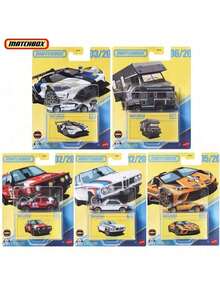 Mattel Matchbox 9C0E 收藏系列：限量版 GT、兰博基尼、路虎、宝马、大众合金压铸车模 GBJ48 高级套装 - 彩色 - 查看 2