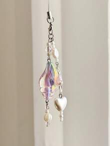 1 chiếc móc khóa điện thoại kiểu dáng kỳ nghỉ hè dưới biển, hình vỏ sò và sao biển, phụ kiện điện thoại, móc chìa khóa, phụ kiện túi xách - Nhiều màu - Xem 11