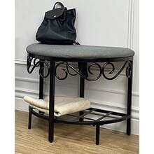 Mango Steam Berkeley Banco de Zapatos - Gris Medio Circulo - Gris Jaspeado - Ver 2