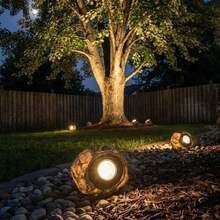 1个太阳能岩石灯，LED聚光灯，户外太阳能岩石灯，防水花园灯，适用于庭院、花园、小路、走道、家居、派对和泳池装饰 - 太陽能岩石燈 - 查看 4