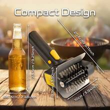 2000mAh户外烧烤电动涂油刷，可充电电动烧烤清洁刷 - 黑色 - 查看 6