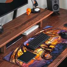Dragon - Alfombrilla de computadora grande para mouse con bordes cosidos alfombrilla de mouse para juegos de juegos para juegos oficina 31.5 x 15.7 pulgadas regalo para novio o hijo - Da Long - Ver 5