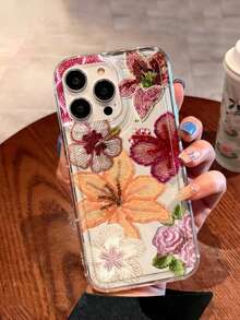 Ốp lưng điện thoại mềm mại chống rơi họa tiết hoa đính cườm Flower 1, phù hợp với 16/11/12/13/14/15/15Pro/15 Plus/15 ProMax/7Plus/8Plus/X/Xs Max/Xr/11Pro/12Pro/13Pro/14Pro/12mini/13mini/11ProMax/12ProMax/13ProMax/14ProMax/14Plus/6/6S/6Plus/7/8/16Pro/16Plus/16ProMax/SE và - Nhiều màu - Xem 3