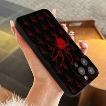 1pc Gothic Cross, Red Spider, Angel Eye Phone Case, Compatible With Iphone 17 16 15 14 13 12 11 XR Pro Max Plus And Series, Anti-Fall Matte Back Cover - Multicolor - View 4
