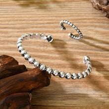 2pcs Fashionable Elegant Sphere Combination Bracelet And Ring Set, Suitable For Women's Daily Wear - Multicolor - View 6