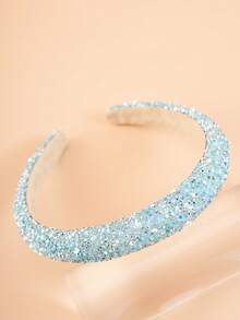 1pc Women's Rhinestone Star Headband, Fashionable Fully Studded Hair Accessory, Suitable For Daily Wear Or Parties Hair Band Hair Hoop,Summer,Holiday,Travel - Multicolor - View 9