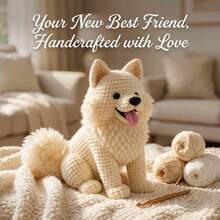 1pc Smiling Samoyed Crochet Kit, DIY Handmade For Adults (Not Finished Product) - Beginner Crochet Set Includes All Materials, Step-By-Step Video Tutorials And Basic English Instructions. Let This "Smiling Angel" Plush Companion Come To Life - Whether Decorating Your Windowsill Or Gifting To A Dog Lover, It Conveys A Warm, Sunny Handmade Sentiment. - DIY Craft Kit - View 12