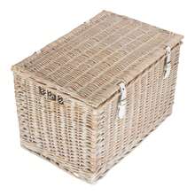 Red Hamper 60cm Whitewash Wicker Chest Picnic Storage Basket - 無襯裡 - 查看 3