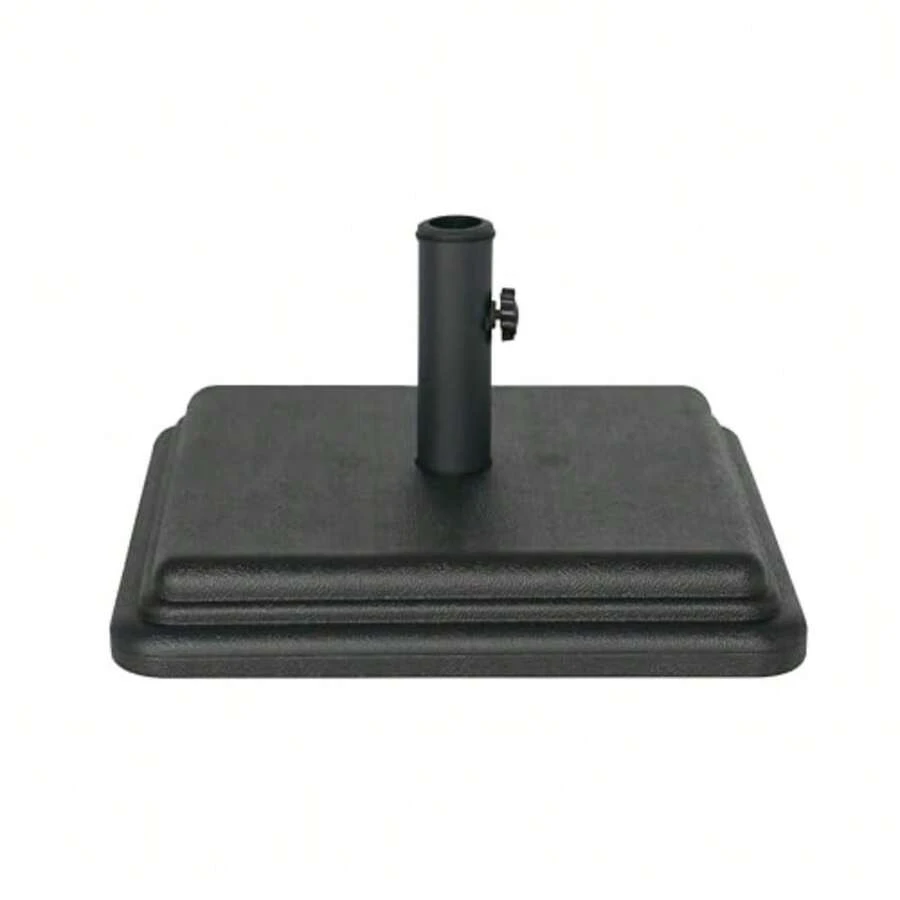 40 Pound Umbrella Base - Weighted Umbrella base For Use With Patio Table Heavy Duty Base- Made in the USA - Negro - Ver 1