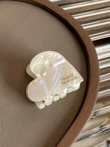 1pc/4pcs/6pcs Cute Heart Shaped Acrylic Hair Clips - Mini French Style Hair Clips, Strong Non-Slip Grip Suitable For Fine & Thick Hair, Daily Wear & Gift - Multicolor - View 13