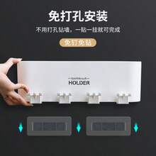 Giá đựng bàn chải đánh răng có vòi bóp, không cần đục lỗ, dùng trong phòng tắm, có cốc đựng nước súc miệng và giá đựng bàn chải đánh răng. - trắng - Xem 7