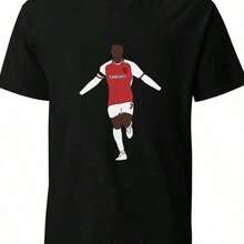 Bukayo Saka Soccer Graphic T-Shirt - Black - View 6