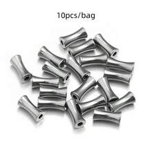 10颗/包 不锈钢花瓶形隔珠，防锈防过敏，适用于手链项链DIY首饰制作 - 花瓶珠 - 查看 8