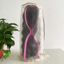 2pcs/Set Wig Storage Bag Wth Wig Stand, 1pc Adjustable Wig Bag With Drawstring Portable And 1pc Plastic Stand For Wigs - Multicolor - View 8