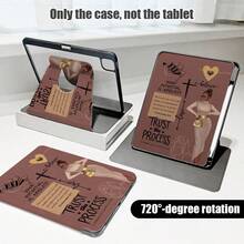 1 chiếc ốp lưng thời trang nữ, họa tiết Thánh giá và câu Kinh thánh, chất liệu da PU, có chân đế xoay 360 độ và khe cắm bút, tương thích với Samsung A9/A9+/S9/S9FE/A11/A11+/S11/S10 FE/S10 FE+/S10 Lite, A16 2025, Air 11/13, M3 2025, Mini 7 A17, Pro 2024, Air 11/13, M2 2024, Pro 11/13, M4 2024, Pro 12.9, thế hệ 7/8/9, 10.2, thế hệ 10, 10.9, Air 4/5/6/7/8, 10.9, Pro 11, thế hệ 4/5/6, Mini 6, Se 11, Honor, Matepad Se 11, - Nhiều màu - Xem 8