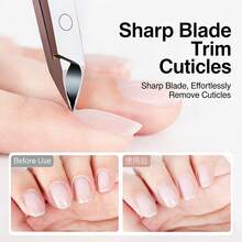 3 Pcs/1 Set, Classic Stainless Steel Nail Clipper Set, Precise Trimming For Fingernails And Toenails, Concave Blade Edge, Professional Cuticle Nippers, Dead Skin Removal, Unscented Nail Care Tools (Gold) - Gold - View 3