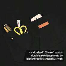 3 Pack Chef Apron Waterproof Adjustable With 2 Pockets For Men Women Apron For Cooking Baking Restaurant - Blackx1 - 查看 5