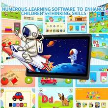 7-Inch Kids Tablet, Mini Body, Latest Android System, 4GB RAM&64GB ROM, 4000mAh Battery Life, Dual Front And Rear Cameras, Eye-Protection Screen, Parental Control, Pre-Installed With Various Learning And Entertainment Apps, Parent-Child Interactive Games To Improve Focus, Elegant Black Body - Black Body (protective Case Not Included) - View 2