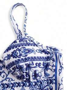 Swim Oasis Oasis Paisley Print Premium 2 Pieces Swimsuit For Summer Beach Vacation - 藍白色 - 查看 12