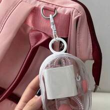 Cute Clear Organizer Keychain Bag For Earbuds And Charging Cable - Nhiều màu - Xem 4