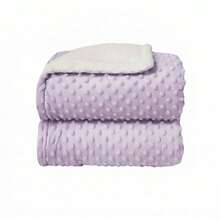 Luxury Double-Sided Baby Blanket - Lilac Lavender - View 2