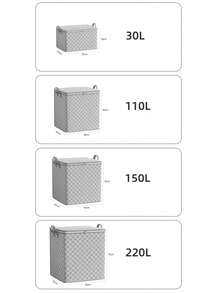 1pc Large Capacity Travel & Home Packing Bag With Zipper, Waterproof & Moisture-Proof Clothing Storage Bag - Grey - View 9