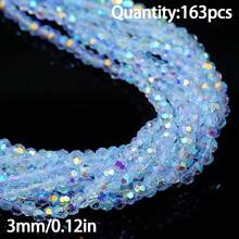 1 pieza Cuentas de cristal facetadas brillantes de 3/4/6 mm de moda, materiales para hacer joyas DIY para collares y pulseras - Hazlo tú mismo - Ver 8