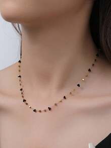 1件时尚精致方形链项链，女士款，优雅 - 項鍊 - 查看 3